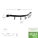 Garden Tool Bracket with 5 Hooks