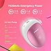 Pisen Rechargeable Hand Warmer 7500mAh Portable Charger Power Bank Battery Pack (Pink)