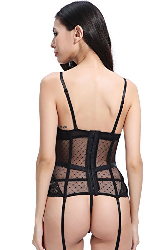 Topmelon-Women-Sexy-Lace-Bustier-Corset-Lingerie-Girdle-Set-with-Garter-Belt