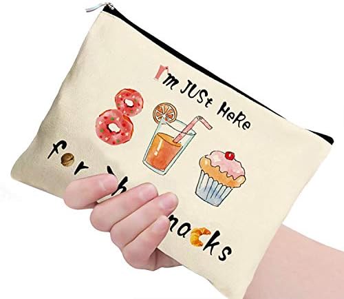 First Spring Snacks Bag For Travel, Funny Makeup Canvas Toiletry Travel Kit Cosmetic Travel Bag 7.8x 9.8 Inch 3 First Spring Snacks Bag For Travel, Funny Makeup Canvas Toiletry Travel Kit Cosmetic Travel Bag 7.8x 9.8 Inch
