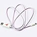 iasg Micro USB Cable Flat LED Pink Light Up Visible Illuminated Data Sync Charging Cable for Samsung Sony HTC Android Smartphones&Tablets 3.3Ft (Pink Purple Light)