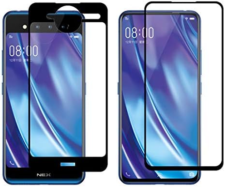 Tempered Glass Screen Protector ENKAY Hat-Prince Full Glue 0.26mm 9H 2.5D Full Screen Front Back Tempered Glass Film for VIVO NEX Dual Display (Color : Black)