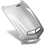 Maier USA Mfg Vented Hood - White Carbon Fiber , Color: White