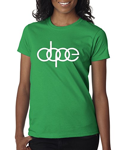 New Way 103 - Women's T-Shirt Dope Audi Logo TT S4 Quattro VW Turbo Boost JDM illest R8 Large Kelly Green