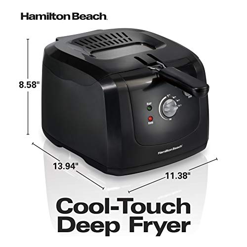 Hamilton Beach Electric Deep Fryer, Cool Touch Sides Easy to Clean