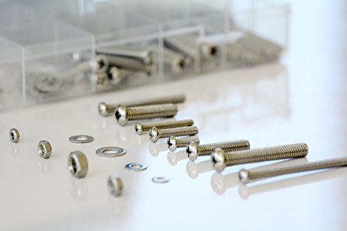 Swordfish 31920 Stainless Steel Nut Bolt & Washer Assortment, 224 Piece