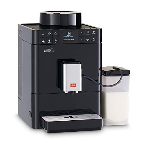 Melitta Caffeo Passione OT F531-102, Kaffeevollautomat mit Milchbehälter, One Touch Funktion, Schwarz – Bild 3