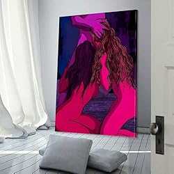 Sexy Nude Lovers Wall Art for Erotic Canvas Art
