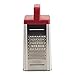 Rachael Ray Tools and Gadgets Stainless Steel Box Grater for Vegetables, Chocolate, Hard Cheeses, and more, Red(9.43 x 8.84 x 8.06 inches)