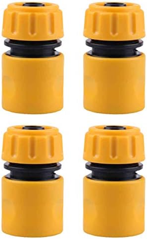 Aluminum with replacement hose fittings End Quick Connector for Hose Pipe Plastic Tap Connector Adaptors Garden Tools Yellow 4PCS Garden Sprinkler