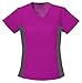 Cherokee Women's V-Neck Knit Panel Top,2874