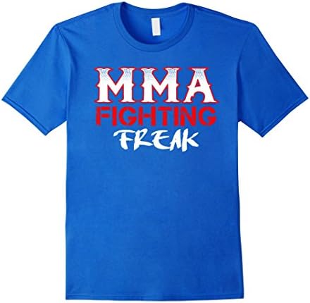Mens MMA Freak fighting tshirt For MMA fighter Large Royal Blue