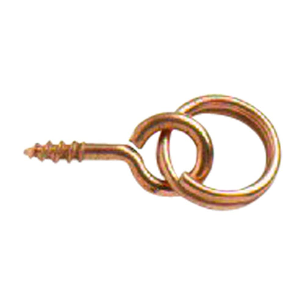 Merriway BH01967 (50 Pcs) Picture Mirror Frame Screw Ring, Copper Plated Small - Pack of 50 Pieces