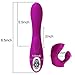G-Spot Rabbit Dildo Vibrator,Tracy's Dog Silicone Waterproof Rechargeable Clitoris Vagina Stimulator Massager Adult Sex Toys for Women Lesbian Couples
