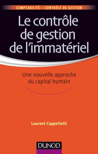 Le  contrôle de gestion de l'immatériel