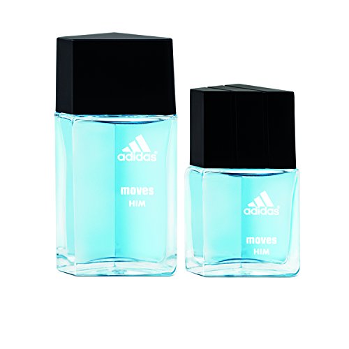 adidas Moves for Him 2pc Set - 0.5 oz Eau De Toillette, 1.0 oz Eau De Toillette