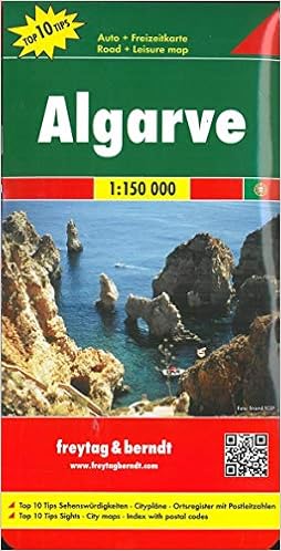 Algarve Portugal Map Freytag Berndt 9783707900286 Amazon Com Books
