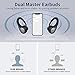 Wireless Earbuds, Bluetooth 5.0 Wireless Headphones [Type-C Quick Charge] IPX7 Waterproof TWS Stereo HiFi Sound Bluetooth Earbuds, 40H Playtime Bluetooth Earbuds with Single/Twin Mode (Black)thumb 1