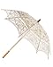 The 1 For U Women's Victorian Lace Parasol Ecru/Light Beige