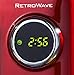 Nostalgia RMO770RED Retro 0.7 Cubic Foot Microwave Oven, Cu.Ft Red