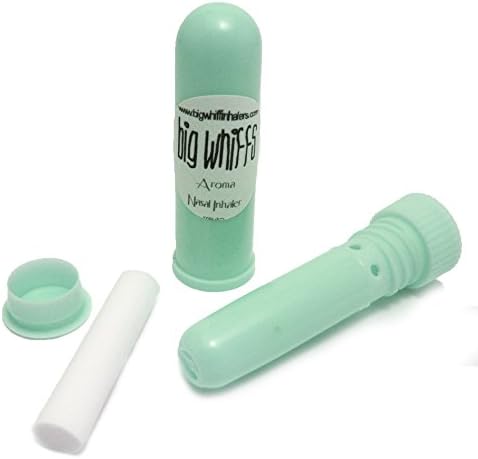 Aromatherapy Essential Oils Blank Nasal Inhaler Sticks - Plastic Tubes Tools for Aroma Oils (1, mint green)