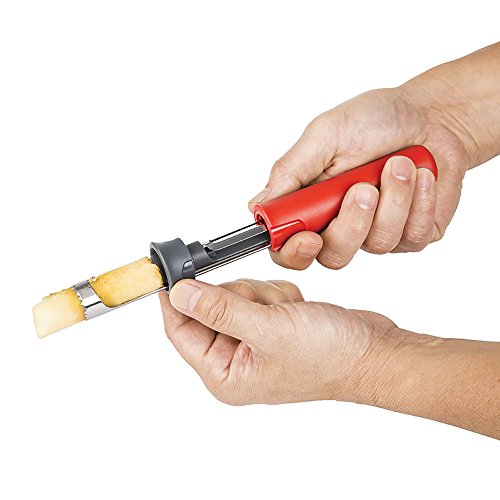 Prep Solutions by Progressive Core & Peel Apple Tool, Apple Corer Remover, Stainless-Steel with Sharp Serrated Blade, Pear Core Remover, Apple Peeler, Fruit Peeler, Dishwasher Safe - Thumbnail 3
