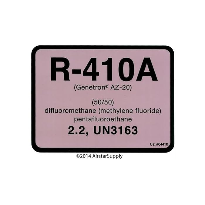 Buy R410A / R410A / AZ20 Refrigerant Labels 04410 Color