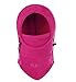 YR.Lover Children's Double-Deck Winter Windproof Cap Thick Warm Face Cover Adjustable Ski Hat Rose