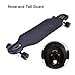 Skateboard Longboard Nose Guard and Tail Guard(Black)