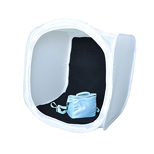Bestshoot 16 inch/40x40x40 cm Photo Studio Shooting Tent Light Cube Diffusion Soft Box Kit with 4 Colors Backdrops (Red Dark Blue Black White) for Photography - Thumbnail 3