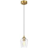 VONLUCE Pendant Light Kitchen Island, Brushed Gold