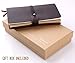 Refillable Handmade Travelers Notebook, Medium Vintage Leather Journal Diary 6.7