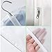 homeminda Garment Bags Clear,40in Moth Proof Garment Bag, White Hanging Lightweight Breathable Dust Cover with Full Zipper for Suit Jacket Clothes Closet Pack of 6