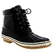 POLAR Mens Deep Tread Nylon Rain Snow Duck Bean Waterproof Winter Ankle Boots