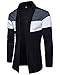 beager Men's Classic Shawl Collar Open Front Cardigan Sweater (m, gray)