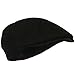 MG Men's Wool Ivy Newsboy Cap Hat (Black), One Size