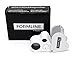 Formline LED Illuminated Jewelers Loupe/Trichome Scope (60x + 30x Lens) - Magnifier Made for Gardening, Jewelry, Antiques, Coins, Rocks, Stamps, Hobbies, Watches, Photos and Science (White/Silver)