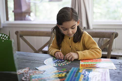 Petit Collage Mosaic Sticker Art Kit with Over 1000 Stickers, Animal Friends