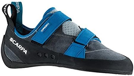 Scarpa Origin Climbing Shoes Iron Gray 41 & Etip Lite Gripper Glove Bundle