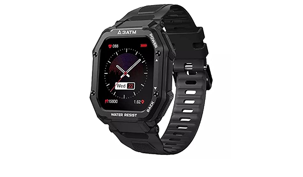 Kospet Rock Rugged Smart Watch 1.69 inch Large Screen Military  Specifications Shockproof 3ATM Waterproof Fitness Tracker Health Monitor  For Android \u0026 IOS - Black: Buy Online at Best Price in Egypt -