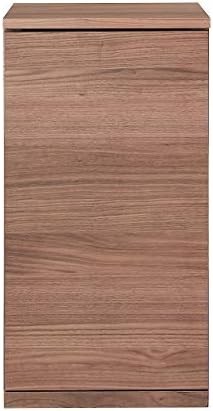 無印良品 木製キャビネット 木扉 スリム ウォールナット材 幅44 奥行44 高さcm 即納