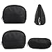 Cosmetic Bag,CloudLyMo Travel Bag Zipper Water Resistant Makeup Travel Pouch(Black)