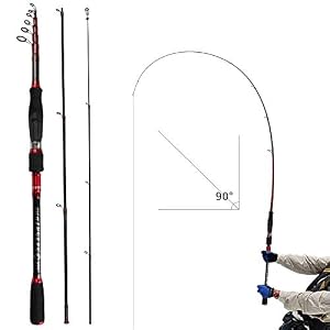 Reawow Télescopique Canne à Pêche Mer Portable Carbone Super Légère Tige De Lu Ya Mini Canne à Pêche Pêche En Mer En Eau…