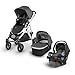 Vista Stroller and Mesa Infant Car Seat Travel Bundle - Jordan(Charcoal/Silver)