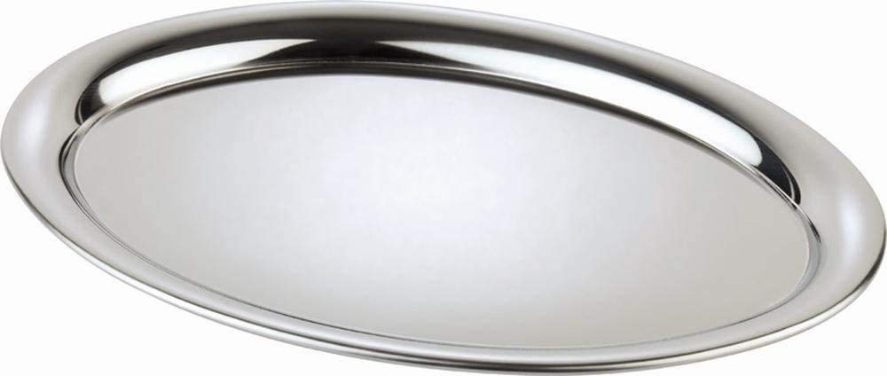 Tray KAFFEEHAUS oval, ca. 26.5 x 19 cm 18/8 stainless steel,
