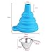 Aibecy 3D Printer Accessories Parts Collapsible Funnel Silicone Foldable Funnels Stainless Steel Resin Filter for Pouring Resin Back Into Bottle for ANYCUBIC Photon Sparkmaker Kelant Orbeat D100