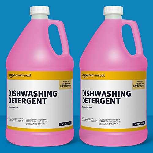 2 AmazonCommercial+Dishwashing+Detergent+1+Gallon+2+Pack