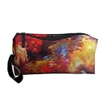 Kla Ju Portable Pen Bag Purse Pouch Rainbow Cloud