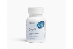 Objective Nutrients Thiamax Vitamin B1 (Thiamine TTFD), The Original, No Toxic Fillers, Supports Energy Metabolism, High Dose, Third Party Tested, All Active Ingredients 100mg, 60 Count