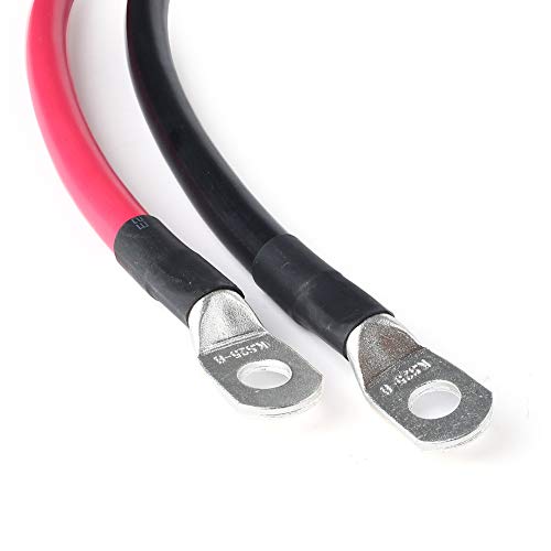 2 Heavy Duty 24-Inch Battery Cables - Military Spartan Spec 1037-GG5-1TE024 For Hot Rod & High-Performance